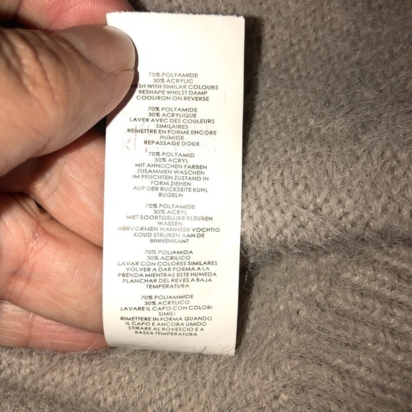 NWT NASTY GAL Mushroom Fluffy V-Neck Sweater Dress Size Small - Picture 9 of 9